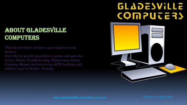 Gladesville computers- Best Computer Repairs in Sydney