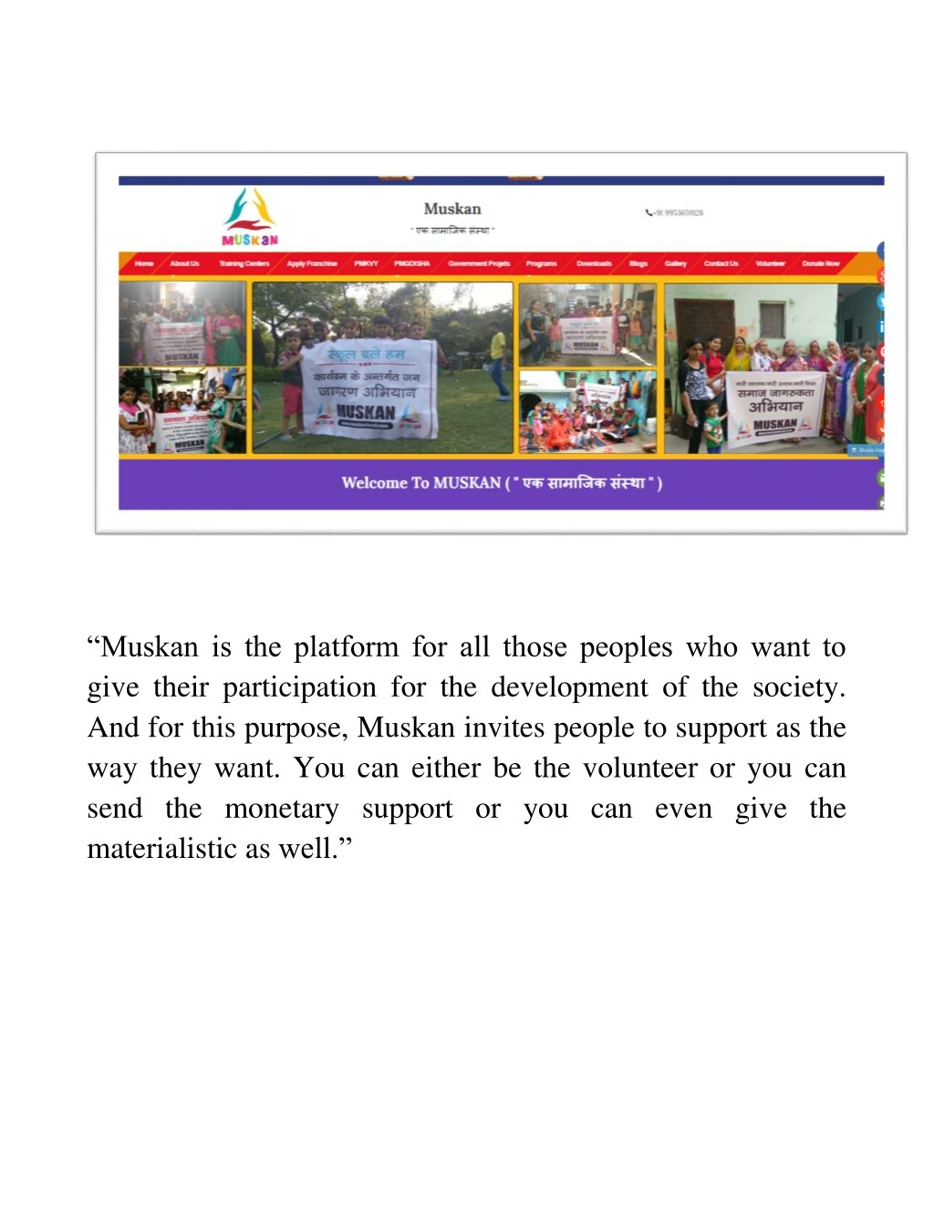 muskan is the platform for all those peoples