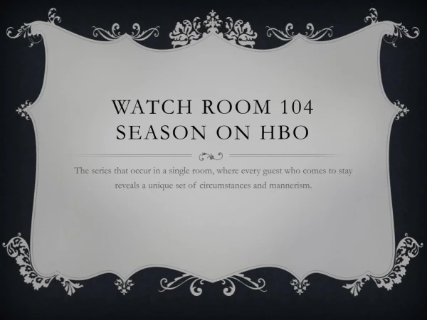 watch room 104 season 1 on Roku
