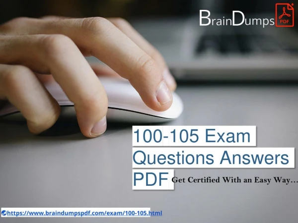 Cisco 100-105 Dumps Exam Questions