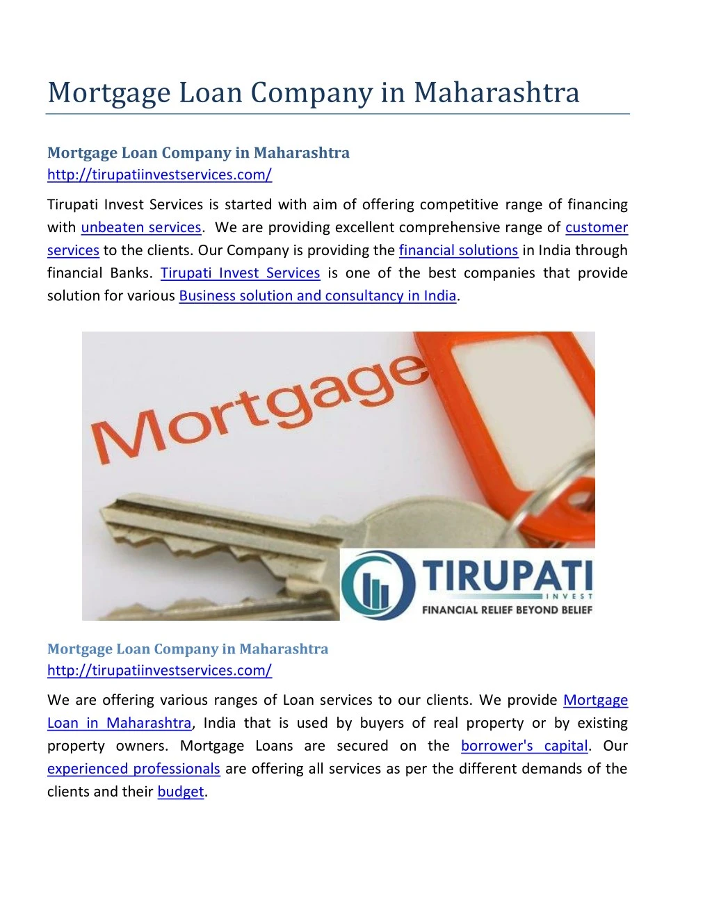 mortgage loan company in maharashtra