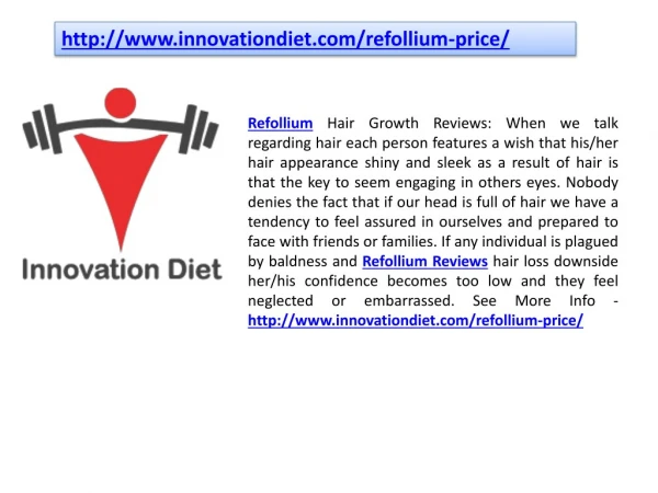 Refollium Price in India - Capsule Advanced Hair Regrowth Treatment Results!