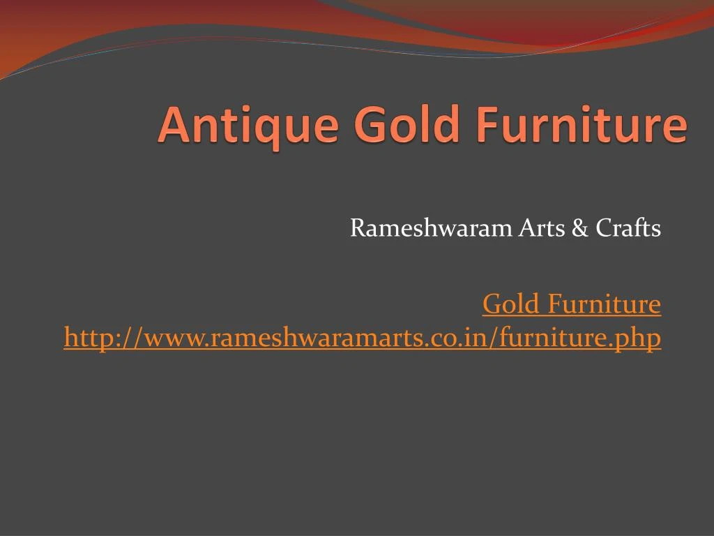 antique gold furniture
