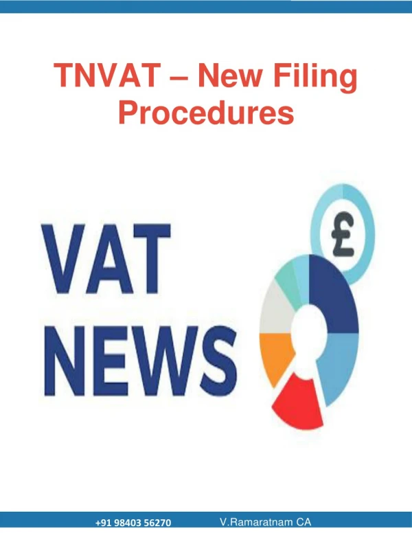 TNVAT – New Filing Procedures