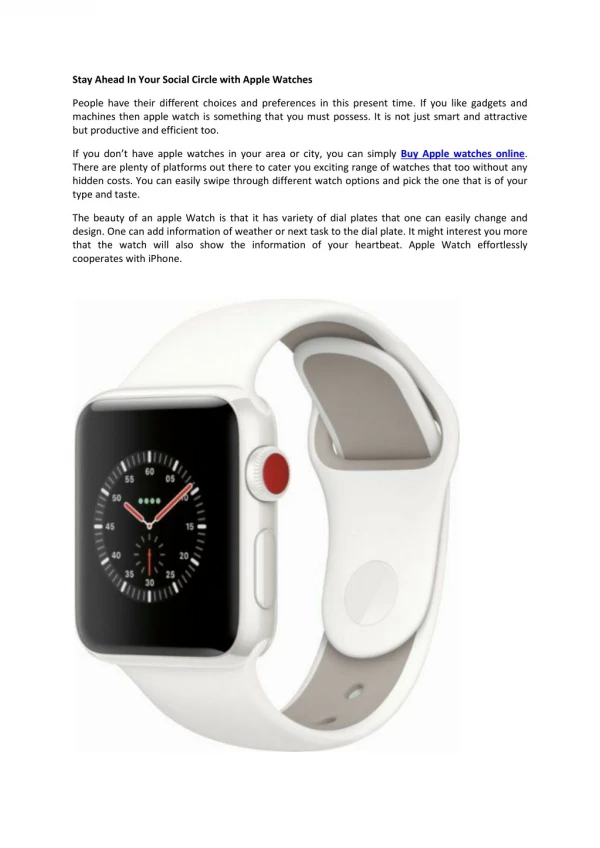 Buy Apple watches online