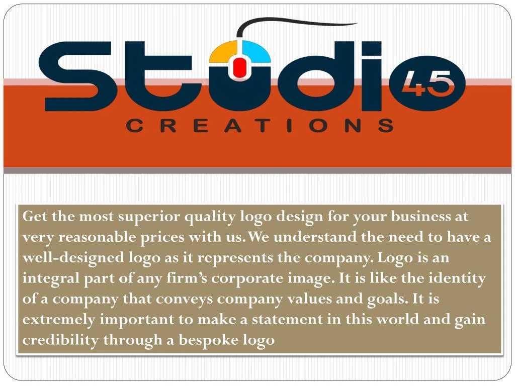 get the most superior quality logo design