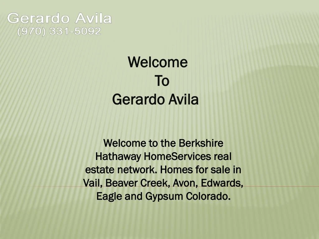 welcome to gerardo avila
