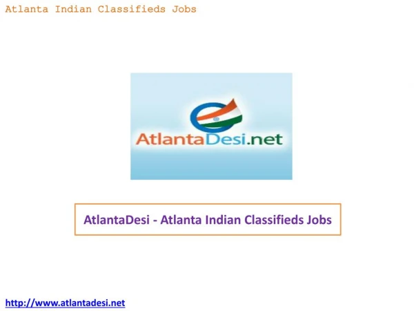 AtlantaDesi - Atlanta Indian Classifieds Jobs