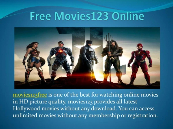 Free Movies123 Online