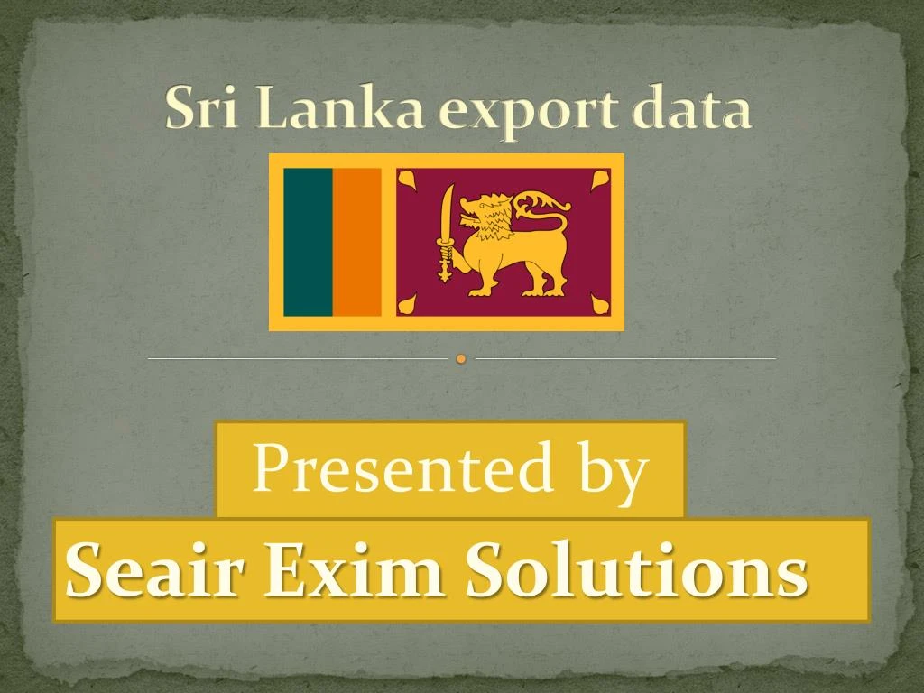 sri lanka export data