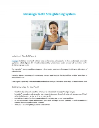 Invisalign Teeth Straightening System - slide 1