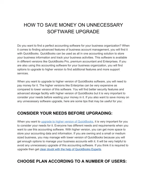 How to Save Money on Unnecessary Software Upgrade
