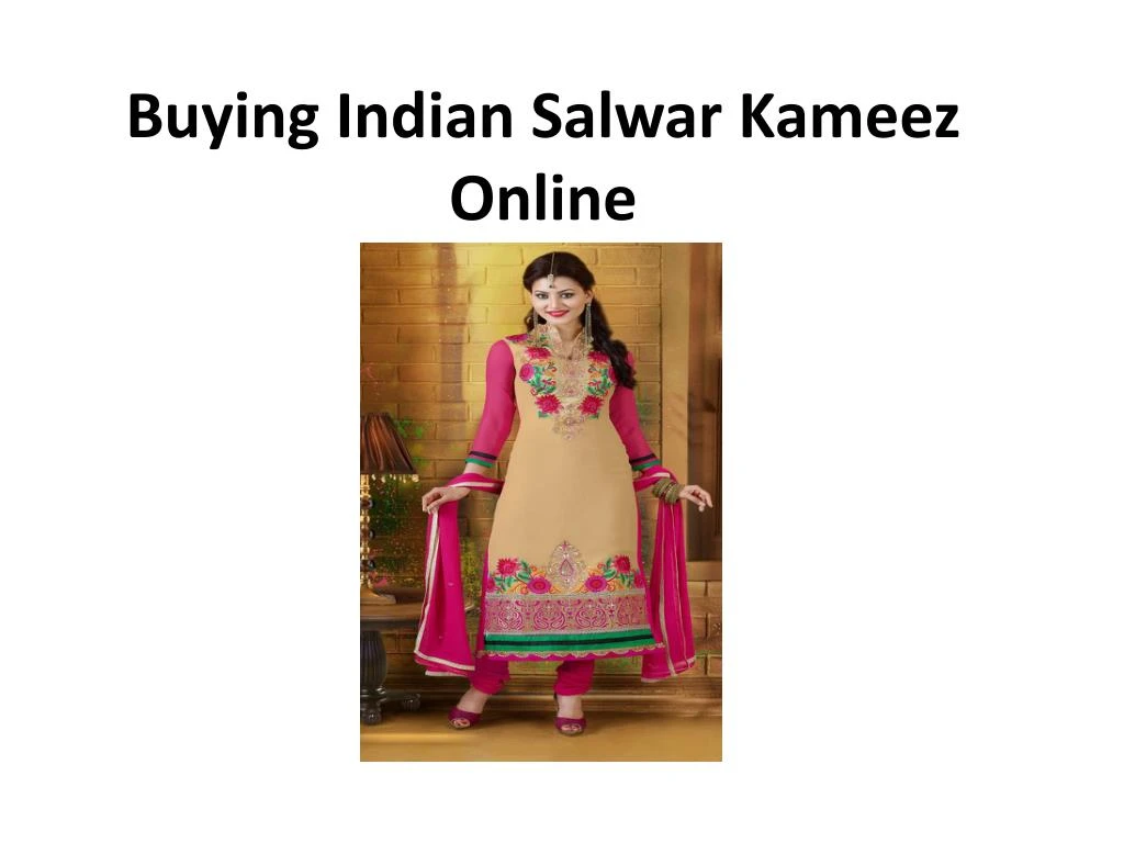 buying indian salwar kameez online