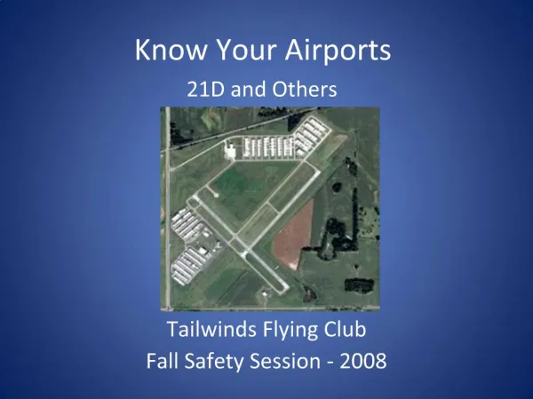 Tailwinds Flying Club Fall Safety Session - 2008