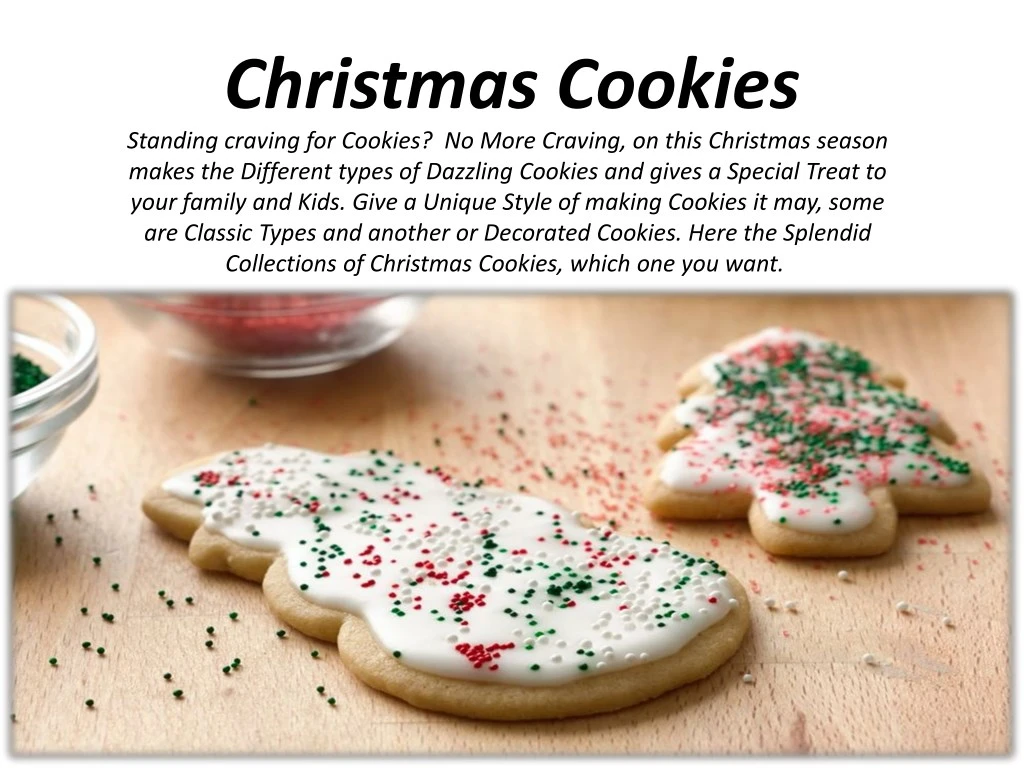christmas cookies standing craving for cookies