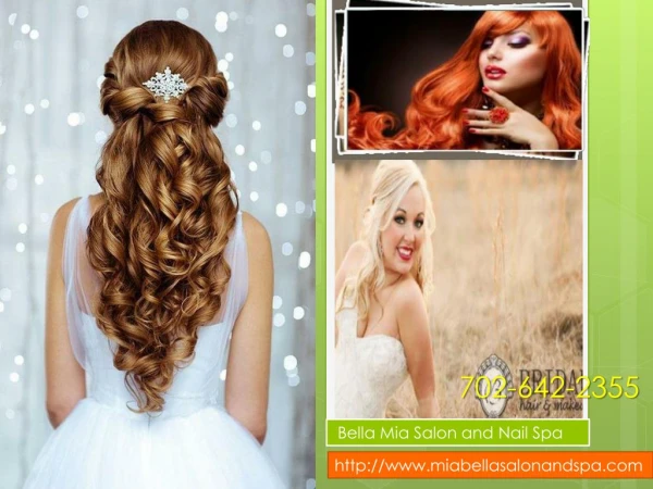 Bridal Hair Makeup in Las Vegas Bella Mia Salon Nail Spa