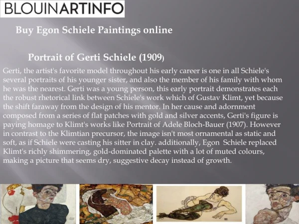 Portrait of Gerti Schiele (1909)
