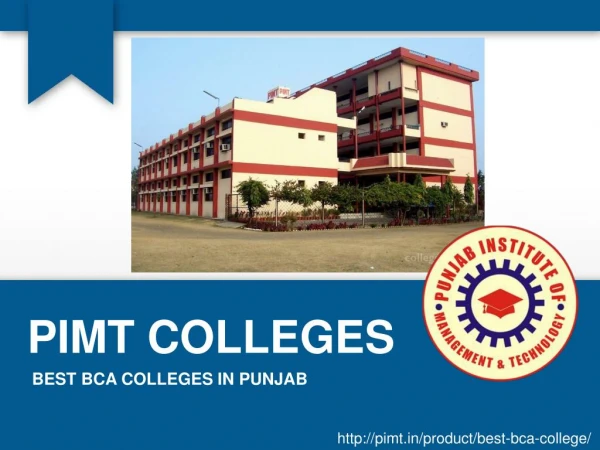 Best BCA Colleges in Punjab - PIMT College | Fees, Cut-off, Placements