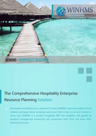 Hospitality Software Solutions-WINHMS - slide 1