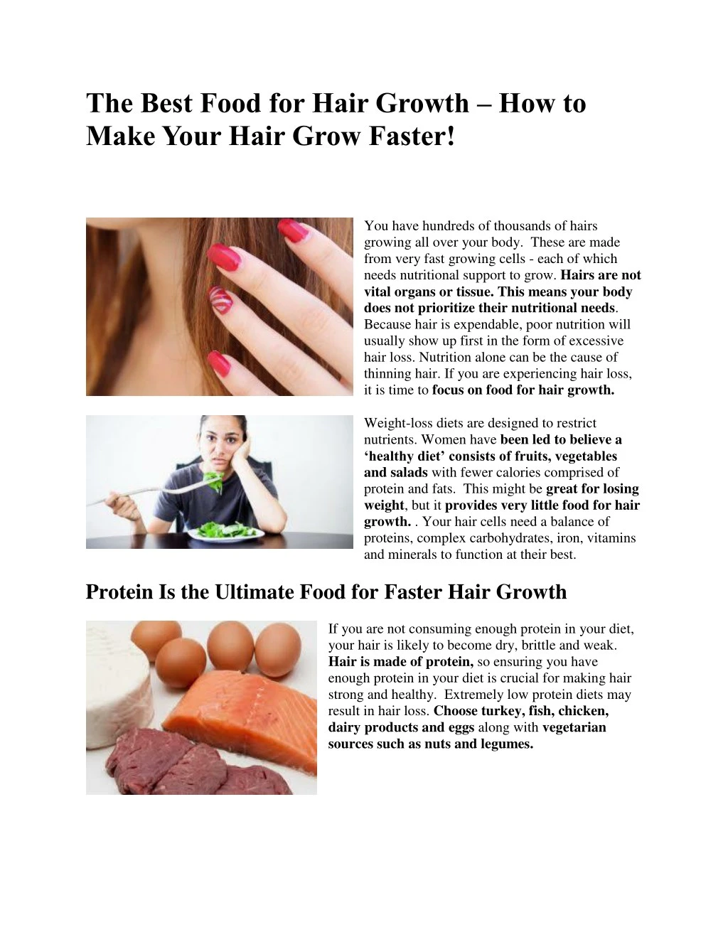 the best food for hair growth how to make your