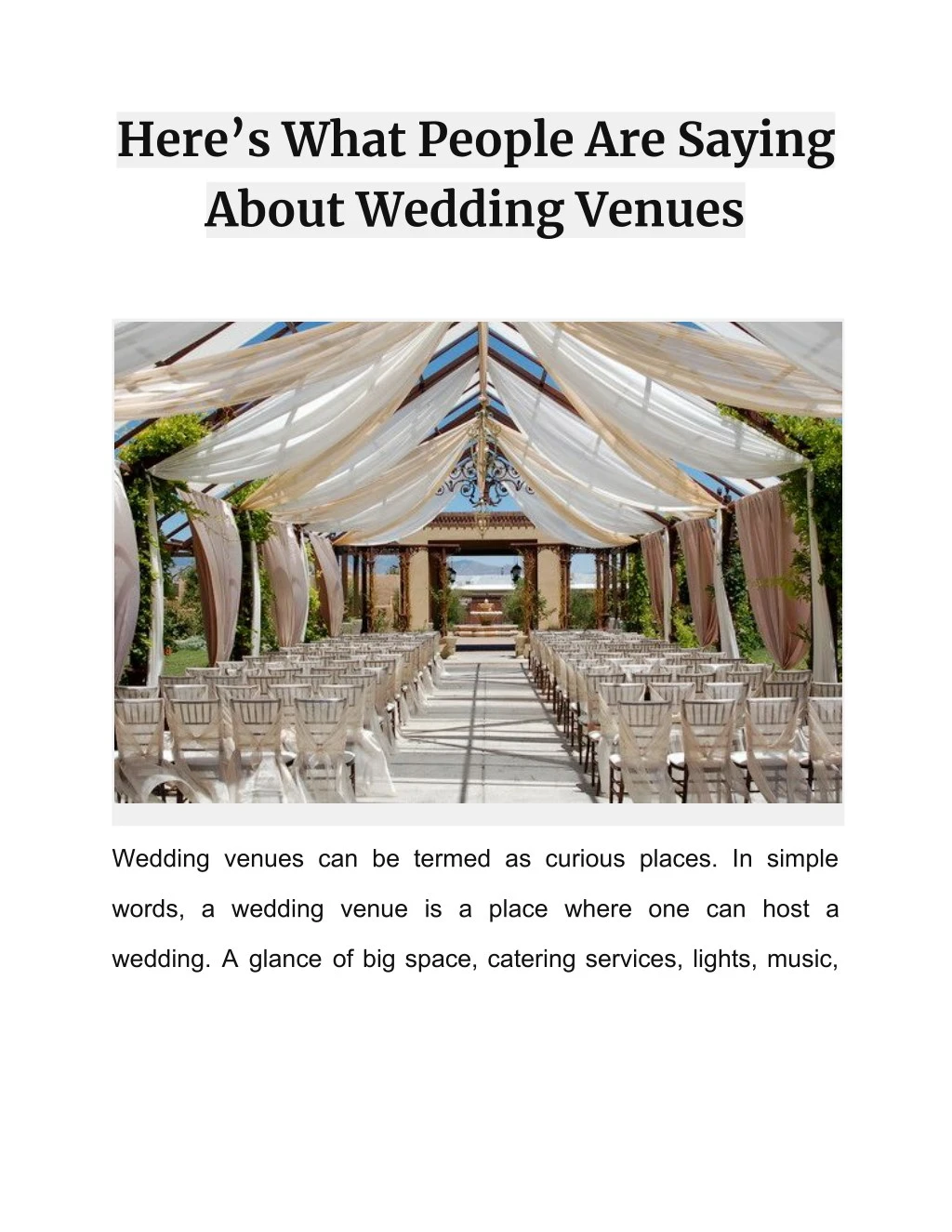 here s what people are saying about wedding venues