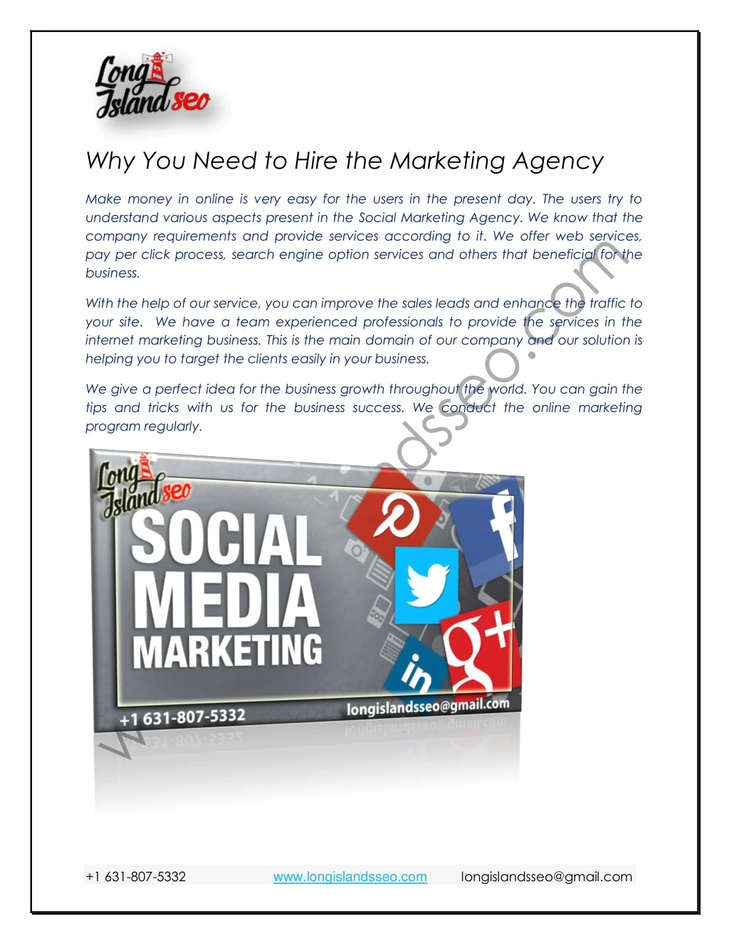 why you need to hire the marketing agency