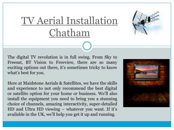TV Aerial installation Kent