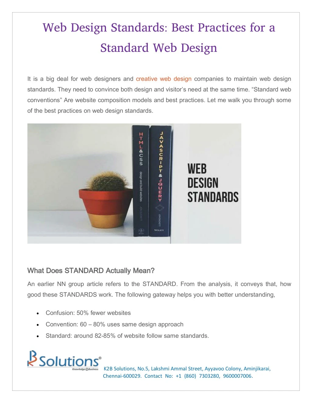 web design standards best practices