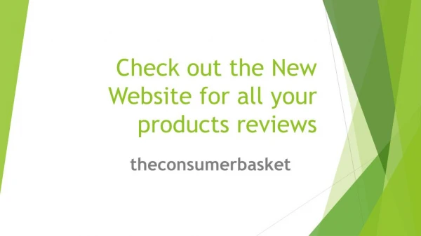 New blog with amazing buyer's Guide of products