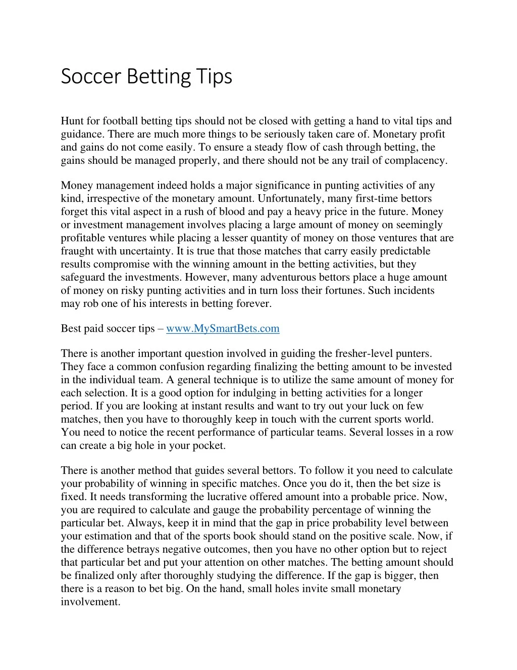 soccer betting tips