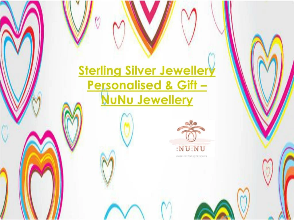 sterling silver jewellery personalised gift nunu