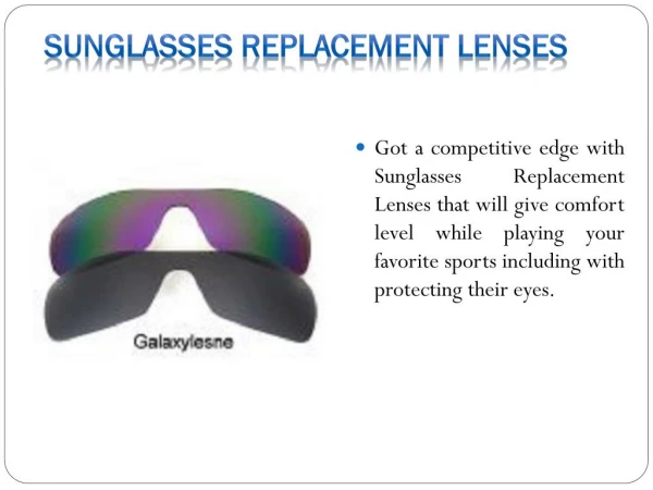 Oakley Sunglasses Lenses