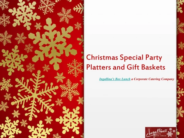 Christmas Special Party Platter and Gift Basket