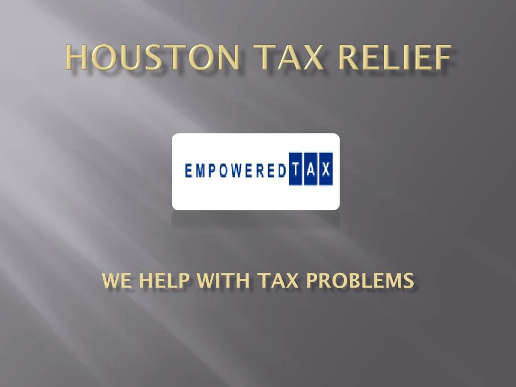 houston tax relief