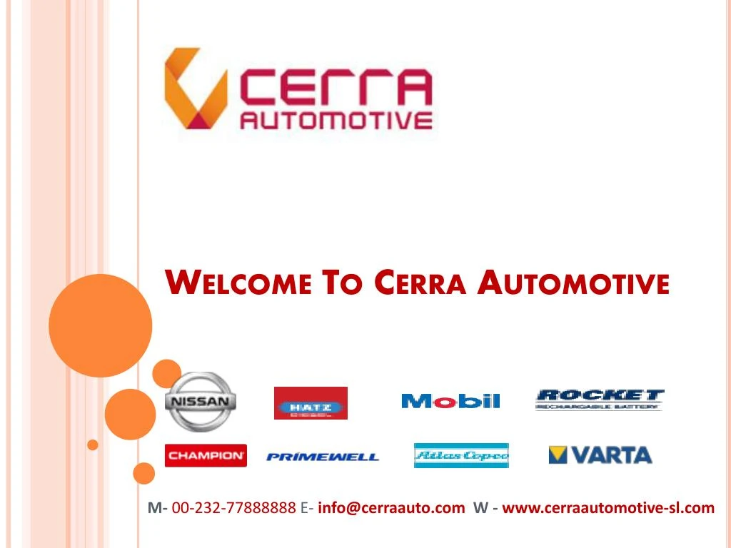 welcome to cerra automotive