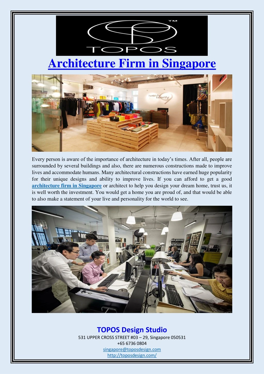 architecture firm in singapore
