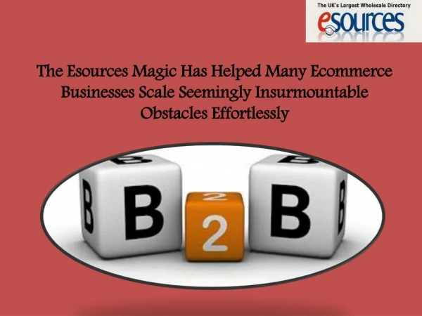 The Esources Magic Has Helped Many Ecommerce Businesses Scale Seemingly Insurmountable Obstacles Effortlessly