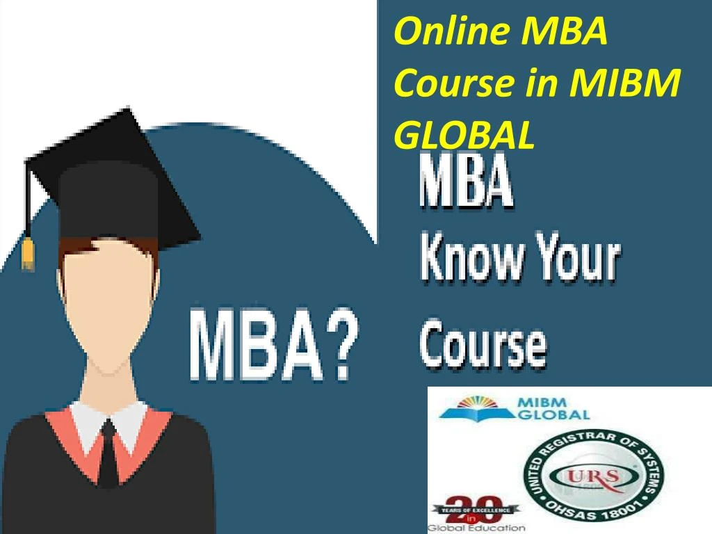 online mba course in mibm global