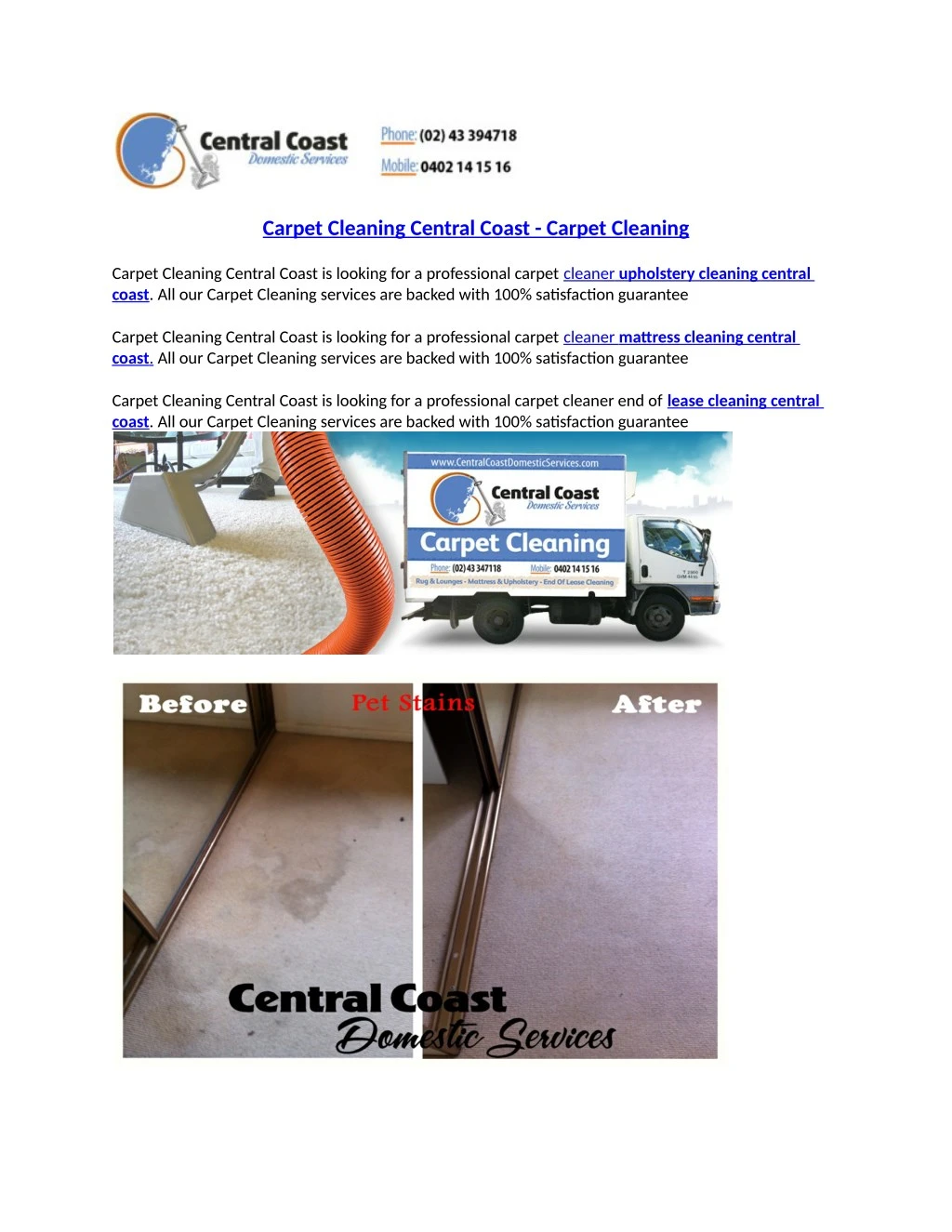 carpet cleaning central coast carpet cleaning
