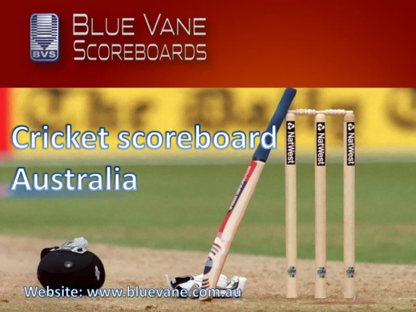 Cricket Scoreboard Australia from Blue Vane, Victoria, Australia