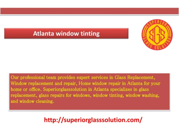 Window tinting Atlanta GA