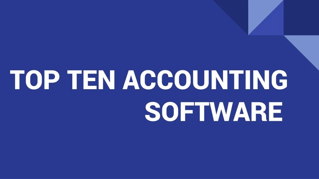 top ten accounting software
