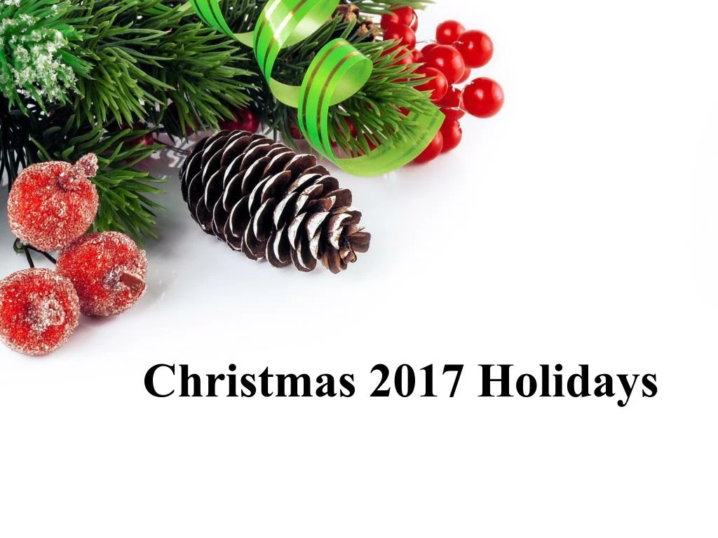 christmas 2017 holidays