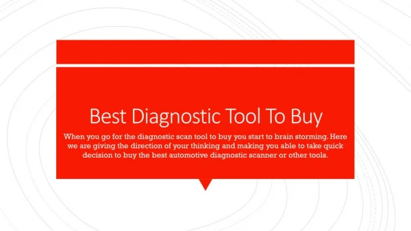 Best Quality Diagnostic Scan Tool In Australia