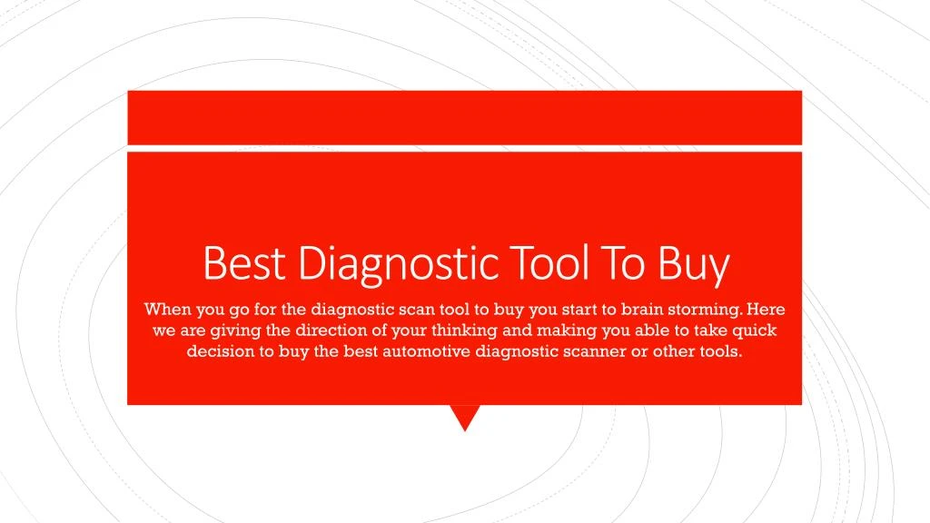 best diagnostic tool to buy