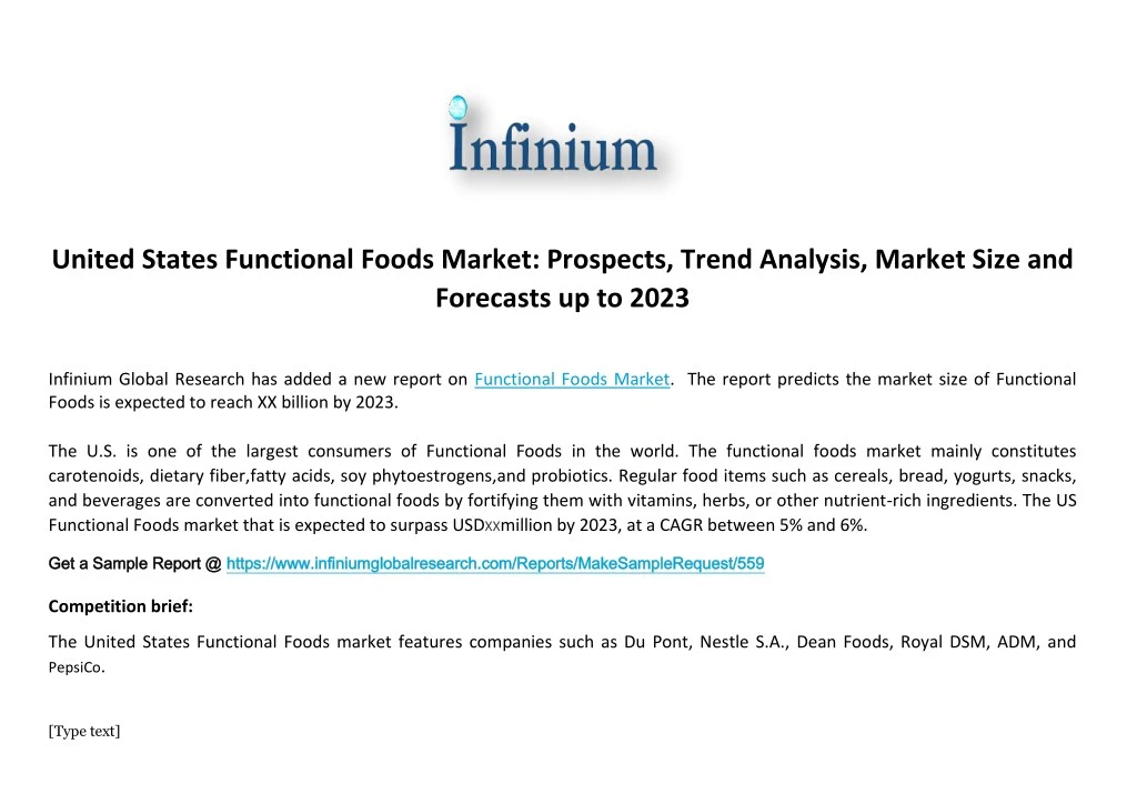 united states functional foods market prospects