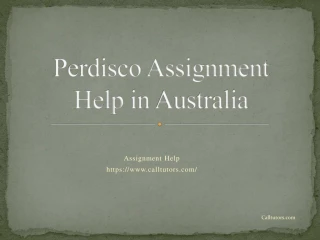 Perdisco Assignment Help in Australia - slide 1