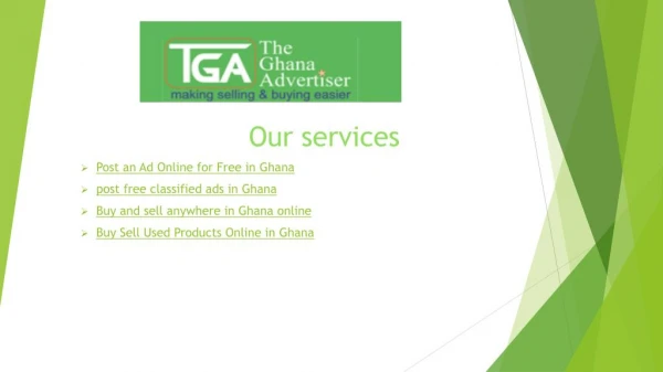The Ghana Advertiser - Post Free Classified Ads in Ghana
