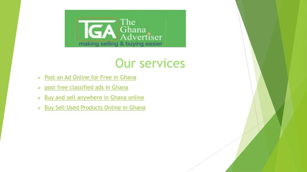 our services post an ad online for free in ghana