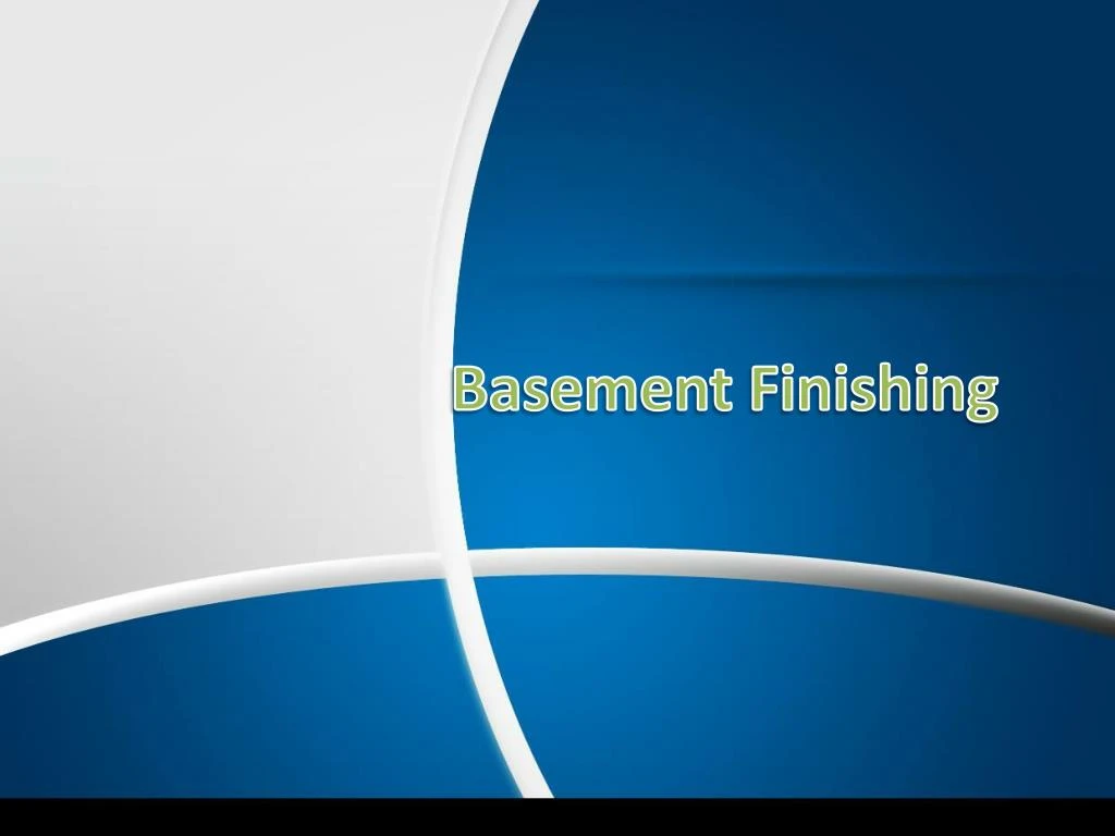 basement finishing